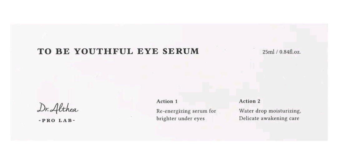 Dr.Althea To Be Youthful Eye Serum , 0.84 fl oz (25 ml)