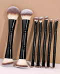7 pieces, MAANGE dual-ended makeup brush set