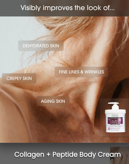 Advanced Clinical's Collagen+ Peptide Firming Body Cream 454g