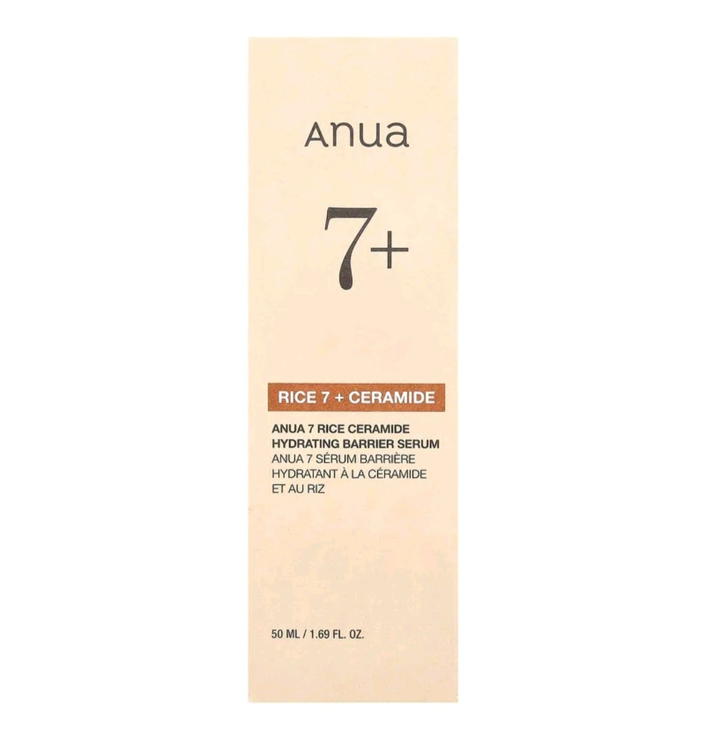 Anua 7 Rice Ceramide Hydrating Barrier Serum, 1.69 fl oz (50 ml)