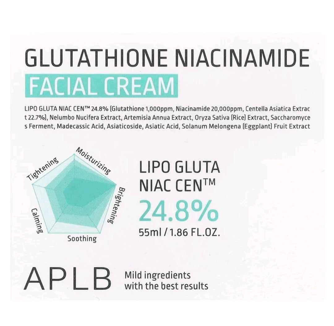 APLB Glutathione Niacinamide, Facial Cream, 1.86 fl oz (55 ml