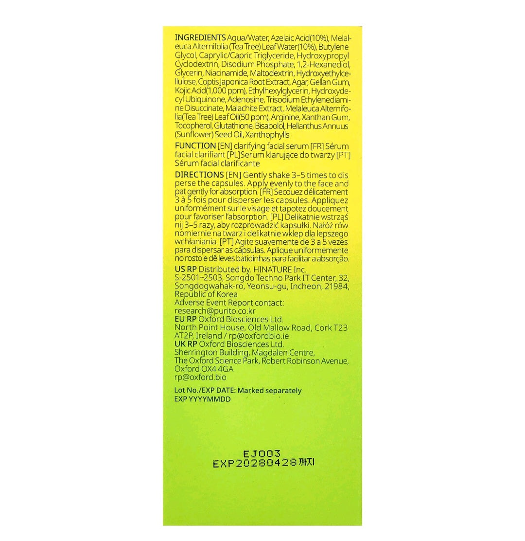 Purito Azelaic Acid 10, Koji Tea Tree Serum, 1.01 fl oz( 30ml)