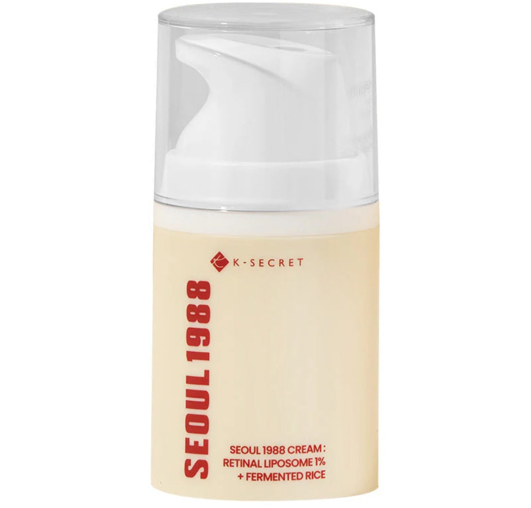 K-SECRET
SEOUL 1988 Cream : Retinal Liposome 1% + Fermented Rice