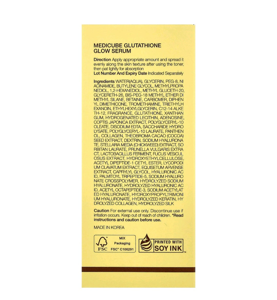 Medicube
Glutathione Glow Serum 1.05 fl oz ( 30ml)