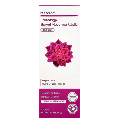 Foodology Coleology Bowel Movement, Jelly, 10 sticks, 25 g Each