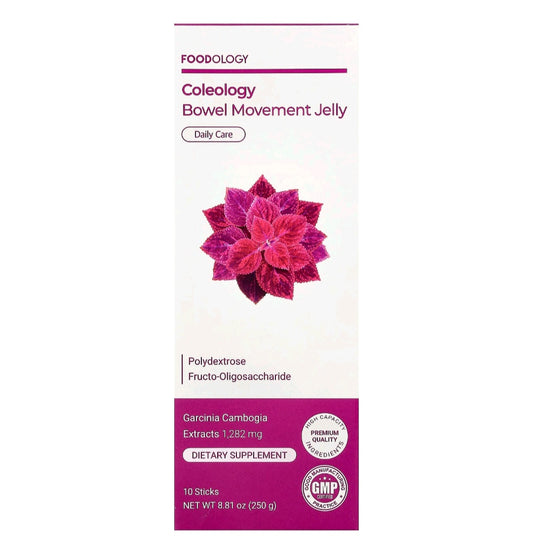 Foodology Coleology Bowel Movement, Jelly, 10 sticks, 25 g Each