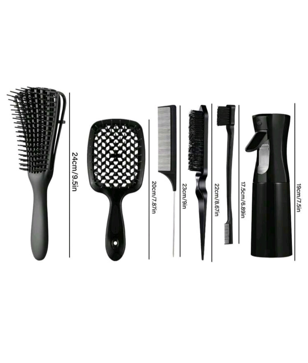 6  multi-piece women's hair styling