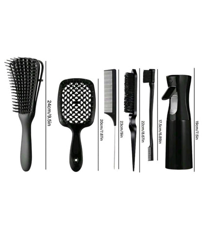 6  multi-piece women's hair styling
