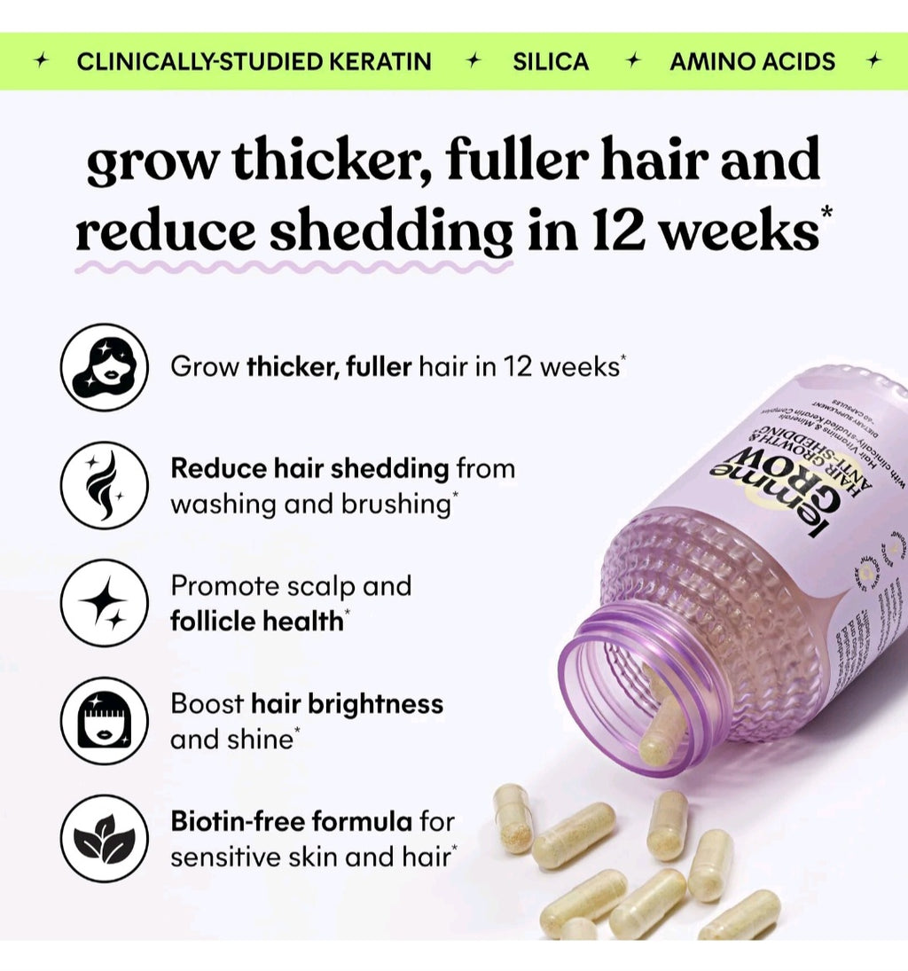 Lemme Grow Hair Growth & Anti-Shedding, 60 Caps