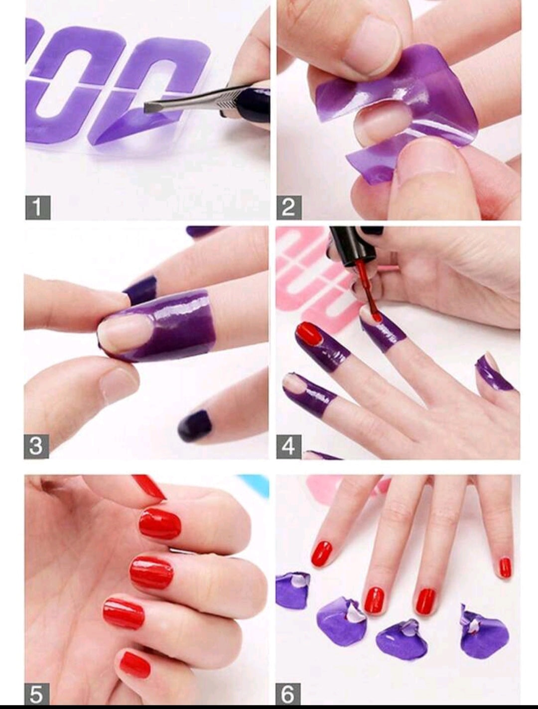 10pcs U-Shaped Nail Polish finger Protector