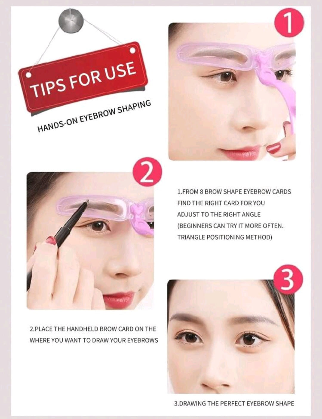 Eyebrow Shaping Stencil, Perfect For Beginners