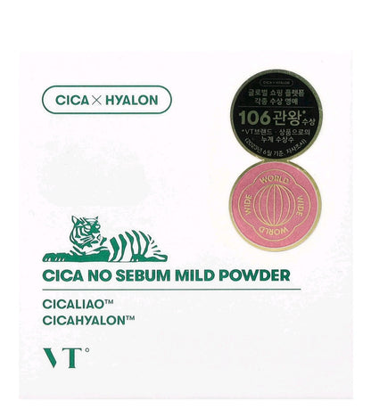 VT Cosmetics, Cica No Sebum Mild Powder, 5g