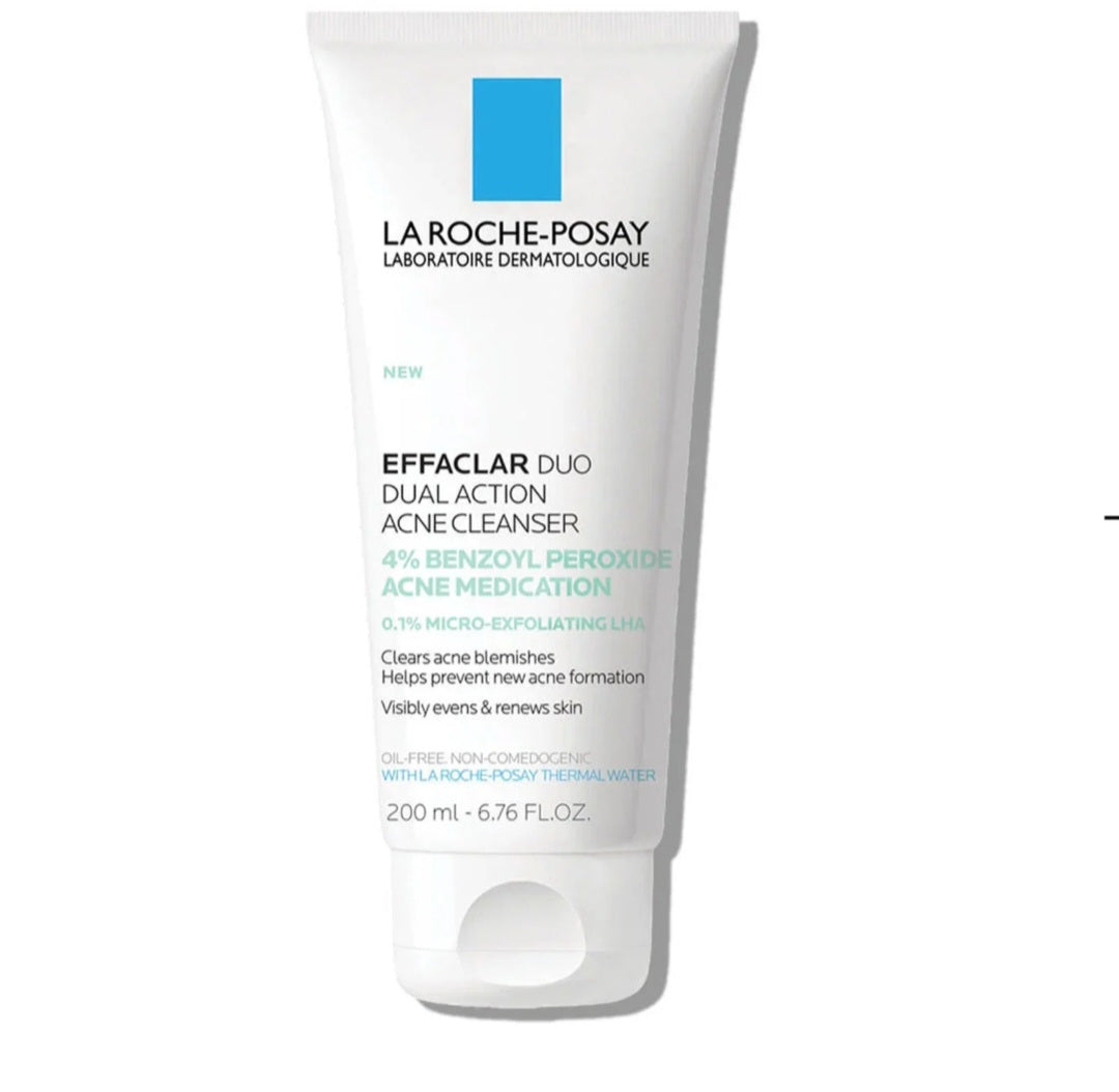 La Roche-Posay Effaclar Dual Action Acne Face Wash With 4% Benzoyl Peroxide