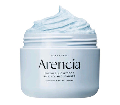 Arencia Fresh Blue Hyssop Rice Mochi Cleanser 120g