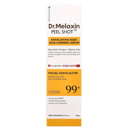 Dr.Melaxin Peel Shot Kojic Acid Turmeric Serum, all Skin Types, 80ml
