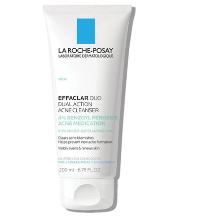 La Roche-Posay Effaclar Dual Action Acne Face Wash With 4% Benzoyl Peroxide