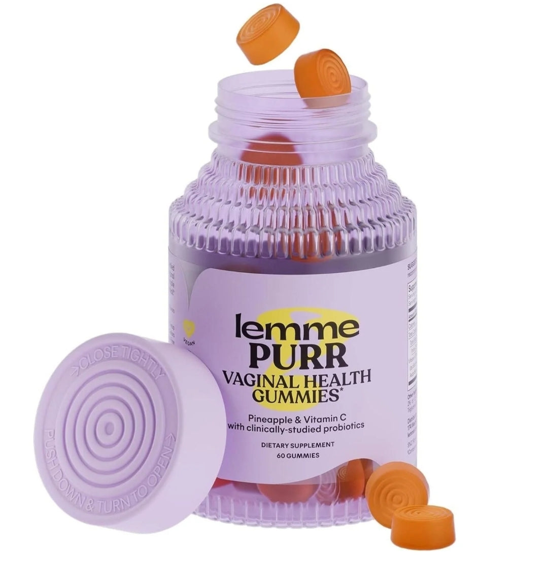 Lemme Purr Vaginal Probiotic Gummies – 60 Count | Feminine Health & pH Balance Support