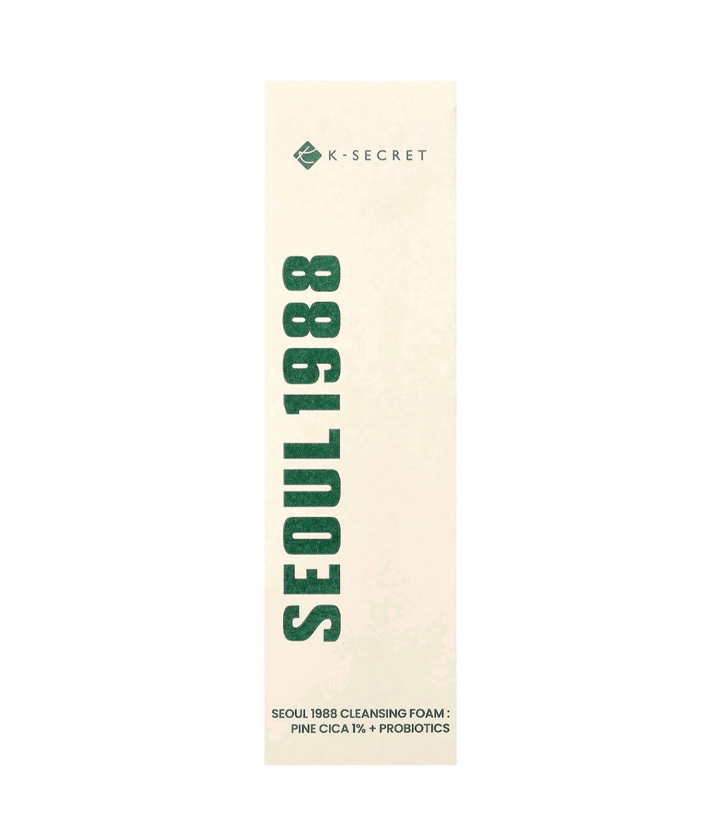 K-Secret Seoul 1988 Cleansing Foam: Pine Cica 1% + Probiotics 150ml