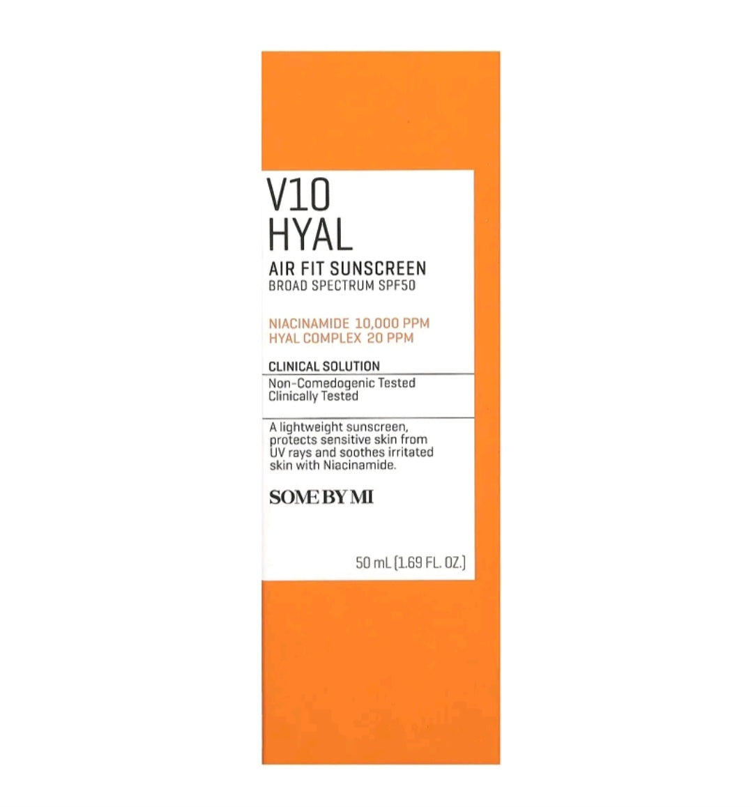 Some By Mi V10 Hyal, Air Fit Sunscreen, SPF 50 , 1.69 fl oz (50 ml)