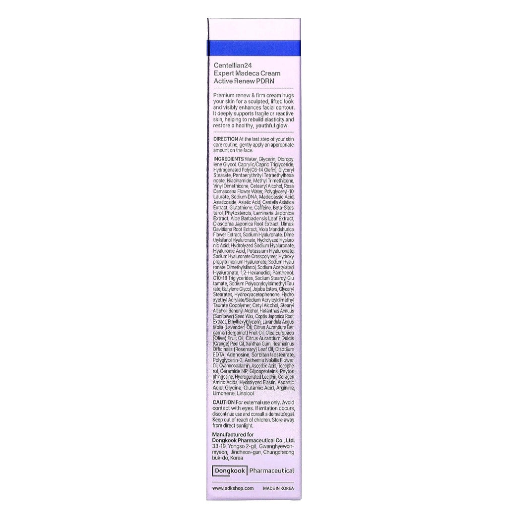 Centellian24,
Expert Madeca Cream Active Renew PDRN, 50ml