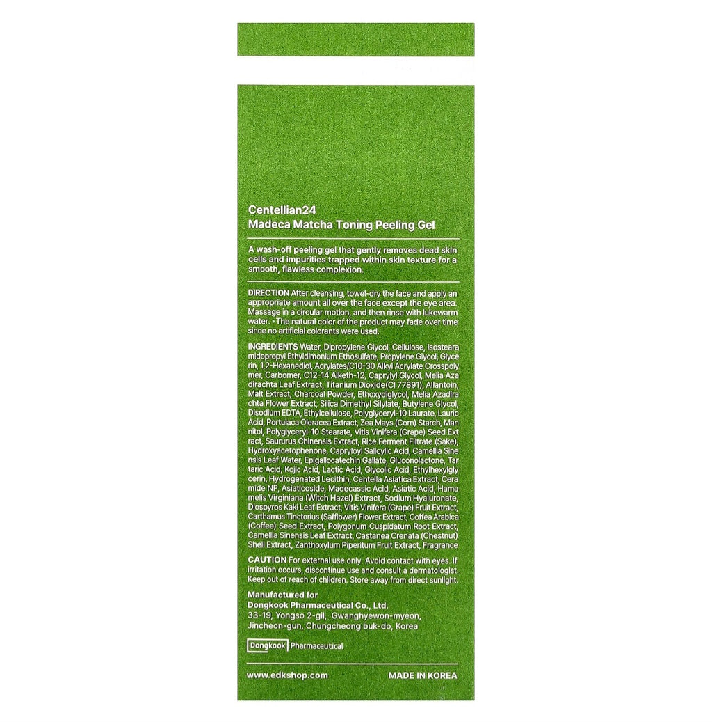 Centellian24, Madeca Matcha Toning Peeling Gel 150ml