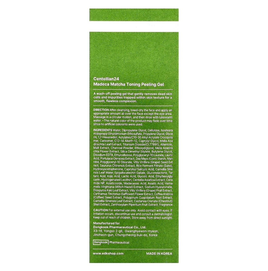 Centellian24, Madeca Matcha Toning Peeling Gel 150ml
