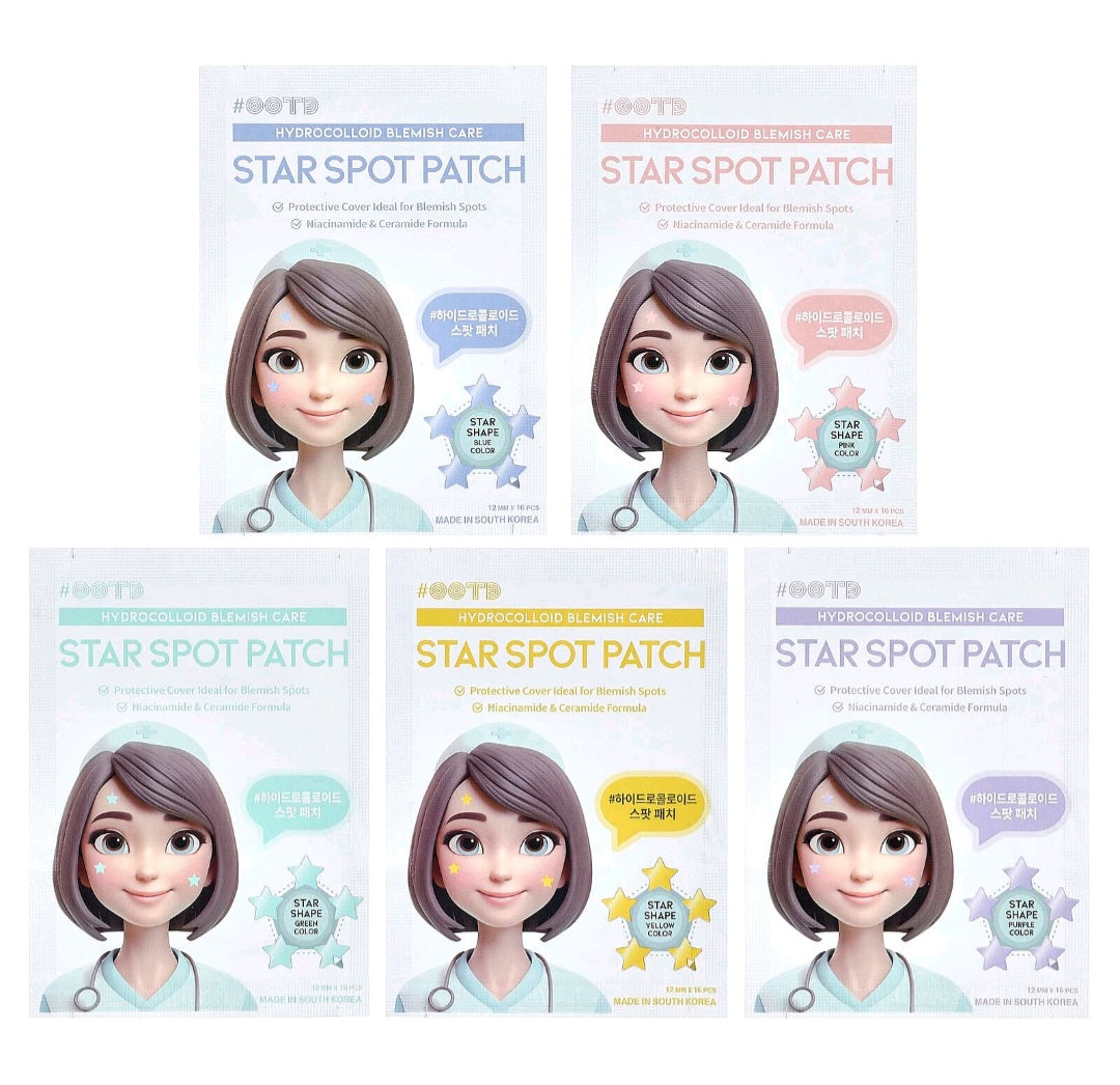 OOTD Star Spot Pacth Hydrocolloid Blemish Care. 80 Patches