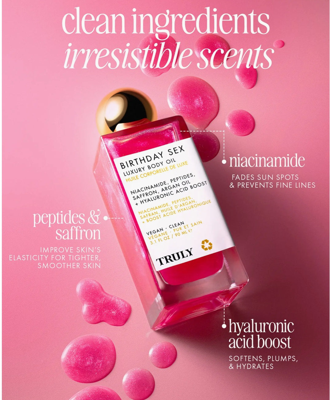 Truly Beauty Birthday Sex Luxury Body Oil ( 90ml)