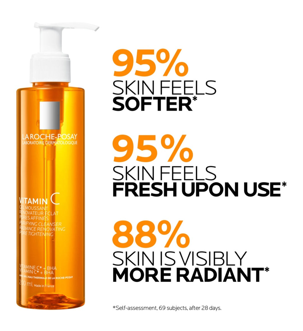 La Roche-Posay
Pure Vitamin C
purifying foam gel cleanser