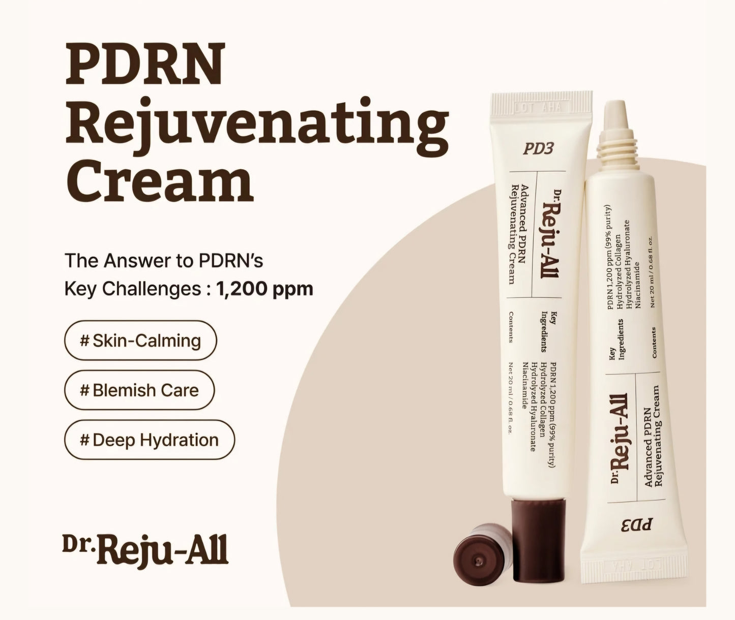 Dr. Reju-All, Advanced PDRN Rejuvenating Cream, 20ml