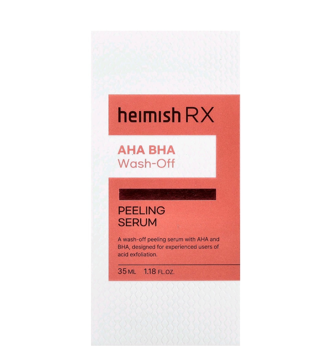 Heimish RX AHA BHA Wash- Off  Peeling Serum 35ml