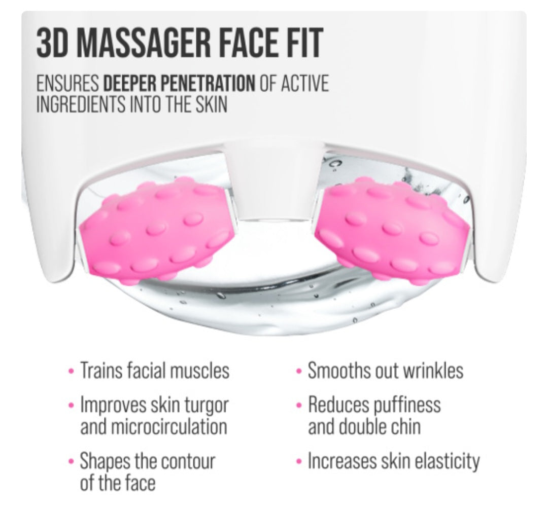 7 Days Beauty Face cream 3D massager, anti-age and moisturizing, Hyaluronic( 80 ML)