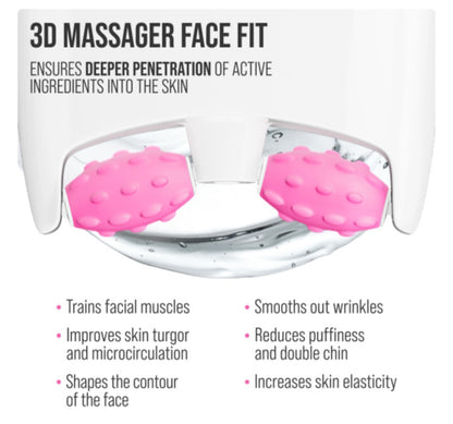 7 Days Beauty Face cream 3D massager, anti-age and moisturizing, Hyaluronic( 80 ML)