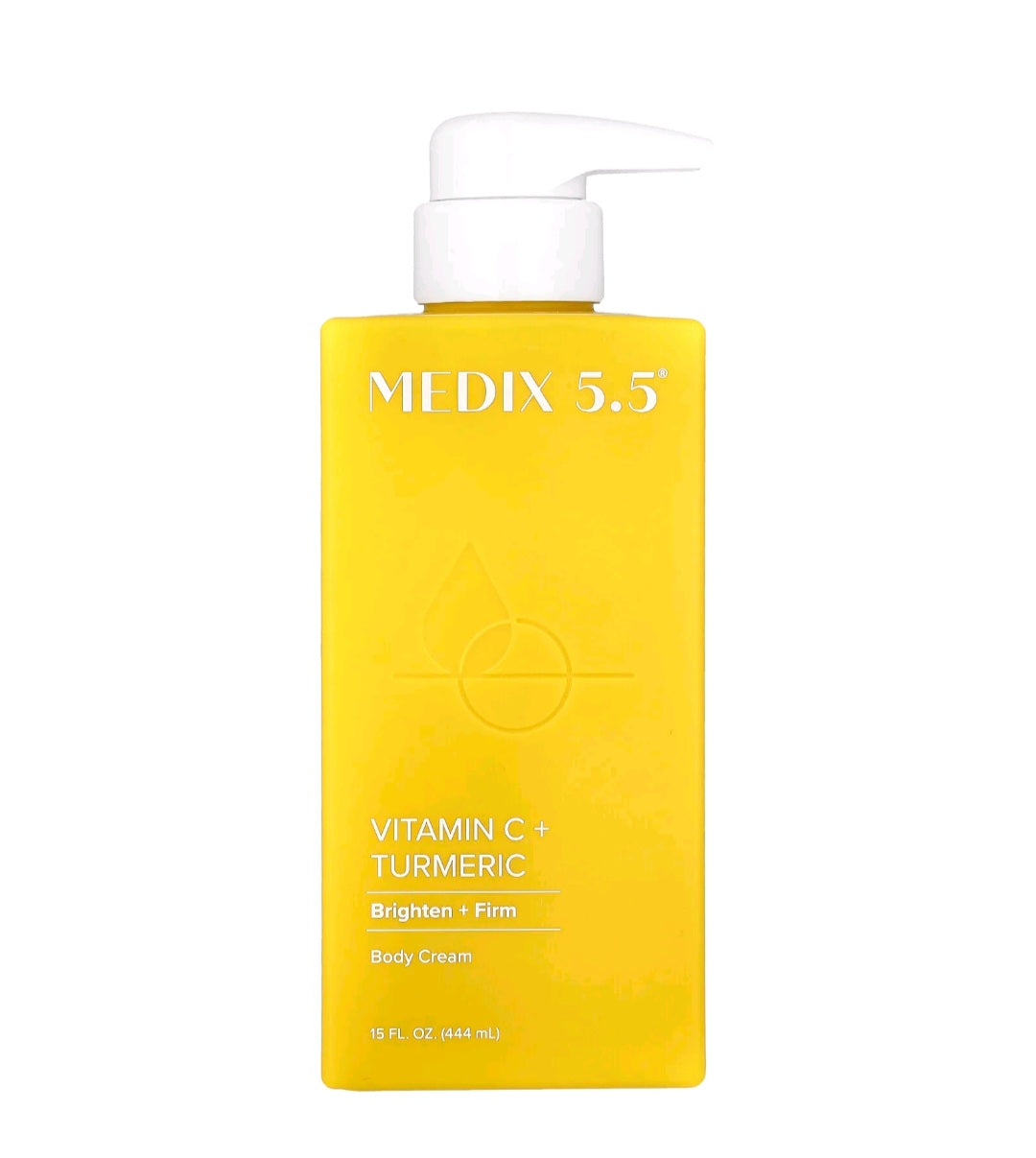 Medix 5.5 Body Treatment Cream, Vitamin C + Turmeric 15 fl oz ( 444ml)