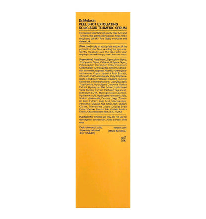 Dr.Melaxin Peel Shot Kojic Acid Turmeric Serum, all Skin Types, 80ml