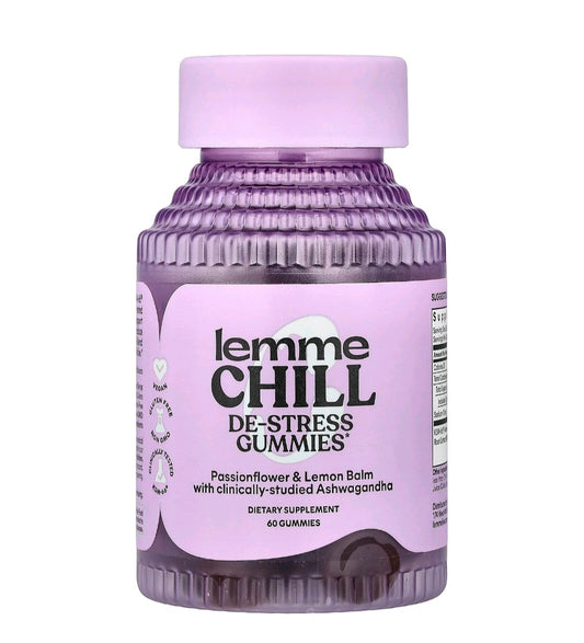 Lemme Chill De-Stress Relief Gummies – 60 Count Mixed Berry