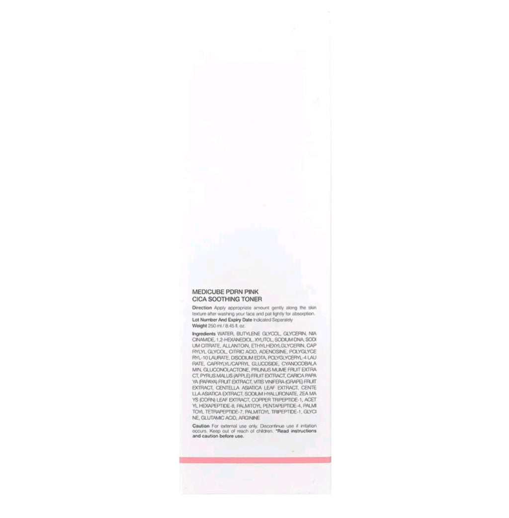 Medicube PDRN Pink Cica Soothing Toner, 8.45 fl oz (250 ml)