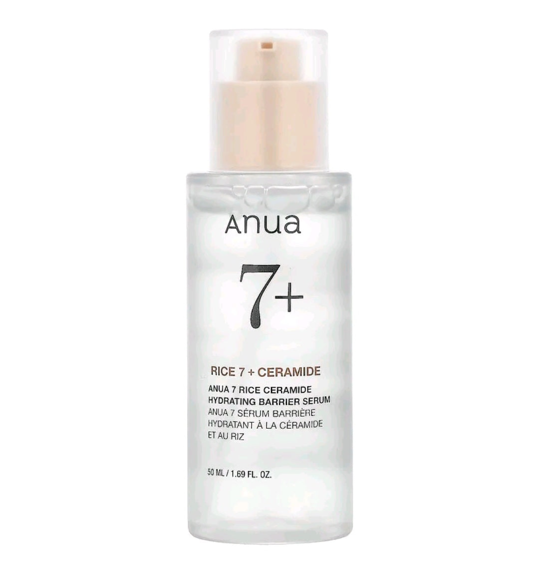 Anua 7 Rice Ceramide Hydrating Barrier Serum, 1.69 fl oz (50 ml)