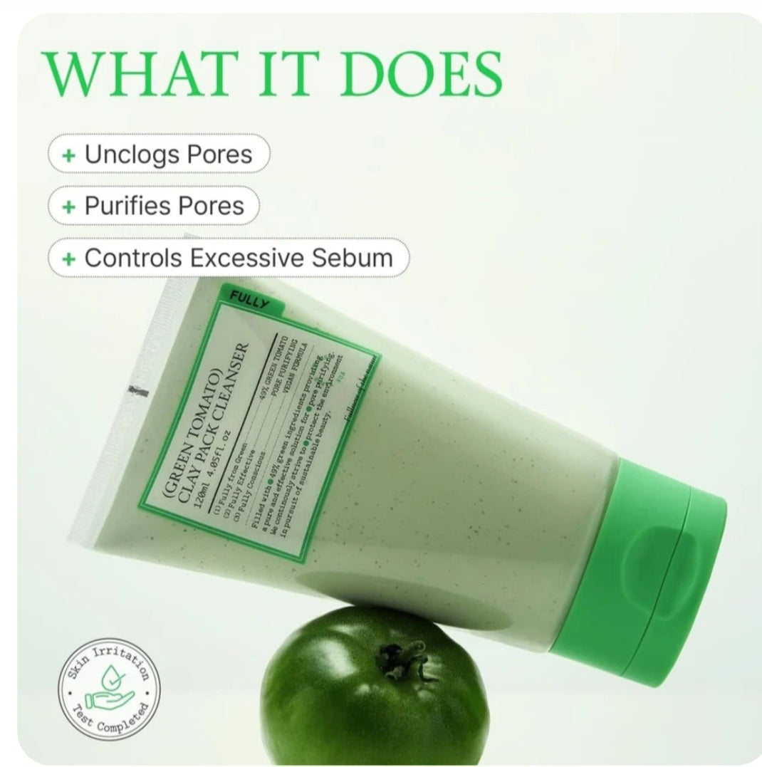 FULLY Green Tomato Clay Pack Cleanser 120ml