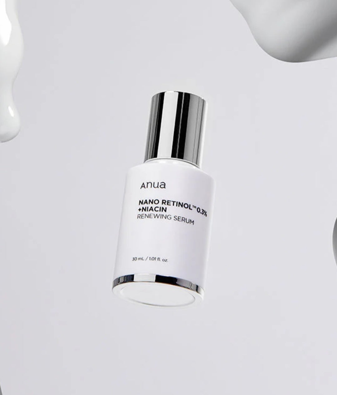 Anua
Retinol 0.3% + Niacin Renewing Serum 1. 01 fl oz (30ml)