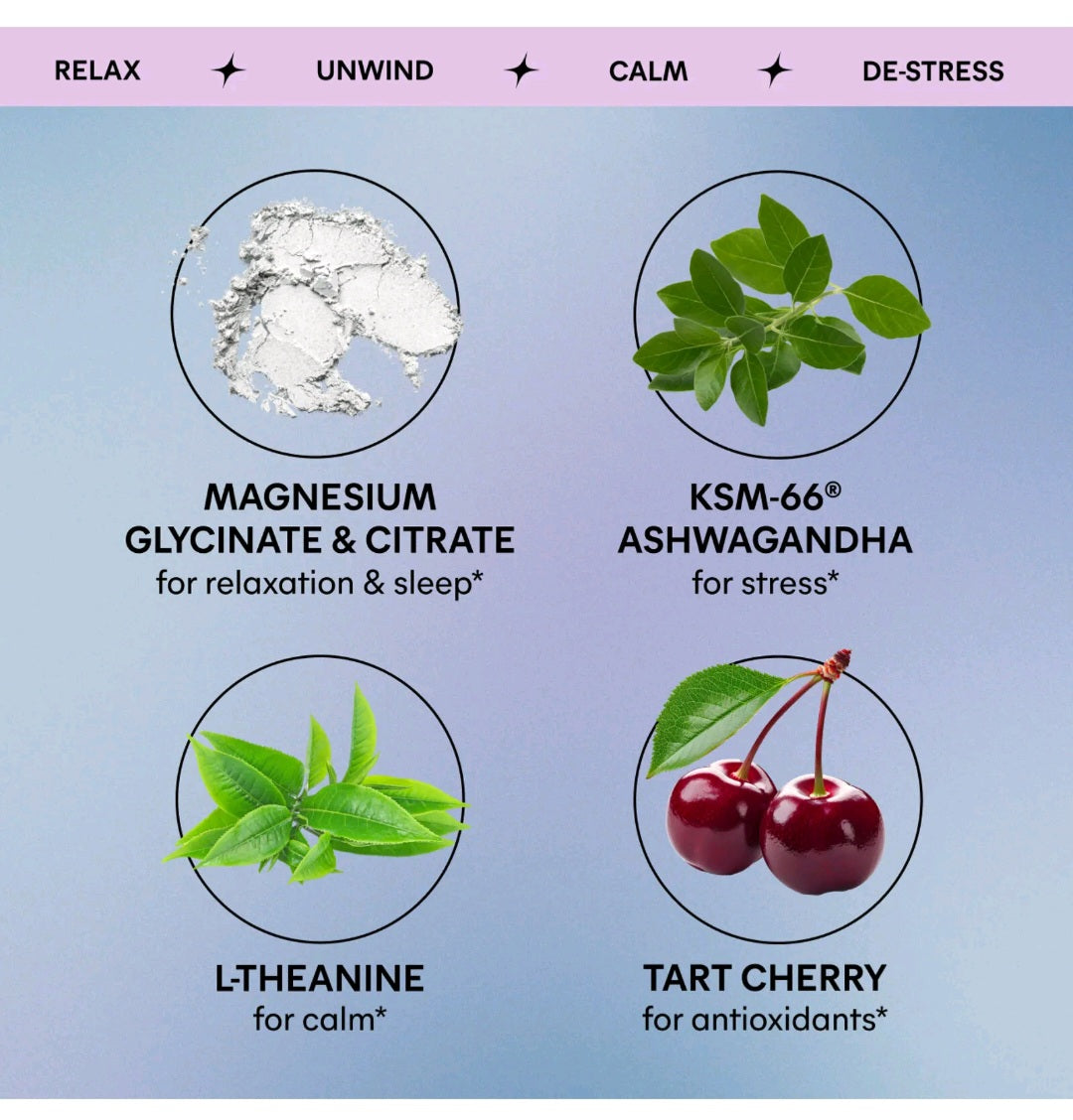 Lemme Relax Magnesium Soft Chews, Blackberry Lemonade, 30 individually Wrapped Chews