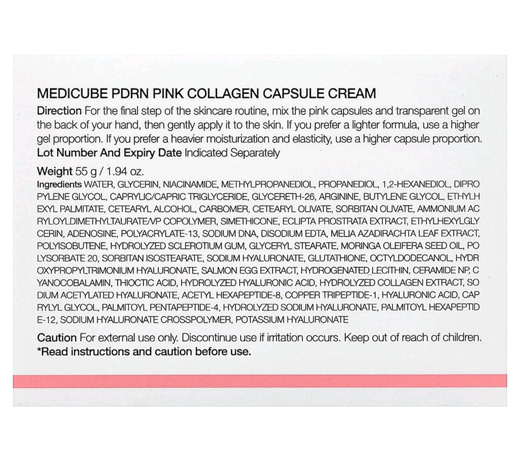 MEDICUBE PDRN Pink Collagen Capsule Cream 55g