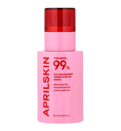 APRILSKIN TXA Niacinamide Toning Shot 99 Serum – 30ml | Spicule-Infused Brightening & Pore Care Serum