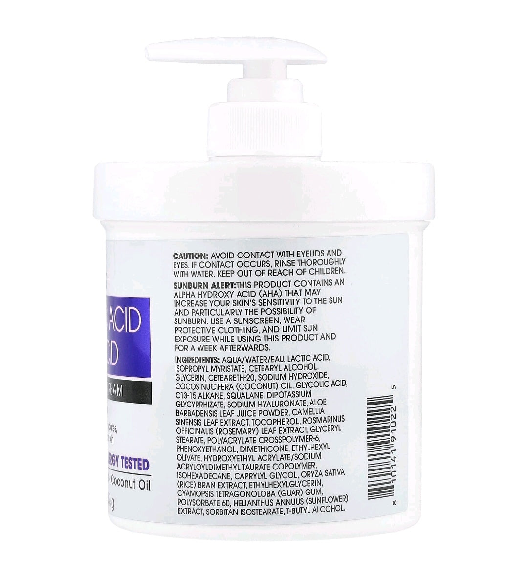 Advanced Clinicals 10% Glycolic Acid + Lactic Acid Exfoliating Body Cream 454g