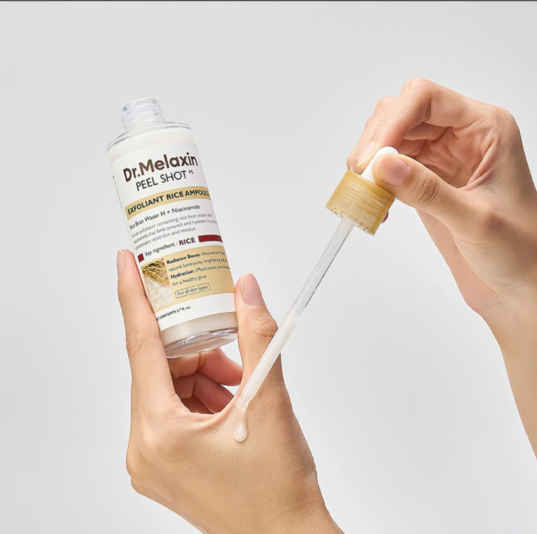 Dr.Melaxin
Peel Shot Exfoliant Rice Ampoule all skin types (80ml)