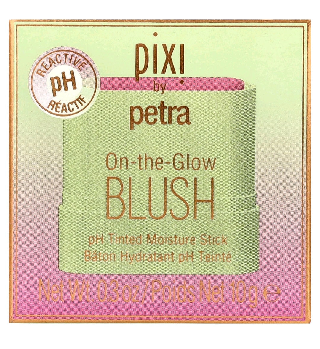 PIXI, on-the-go petit blush, Ph tinted Moisture stick, cheek tone, (10g)