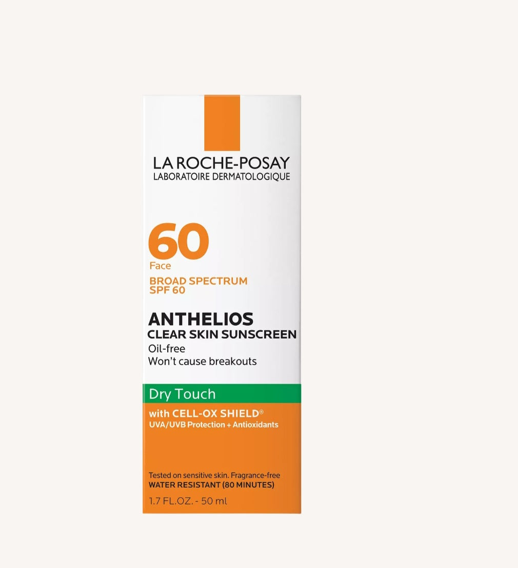 La Roche-Posay, Anthelios Clear Skin Dry Touch Face Sunscreen SPF 60