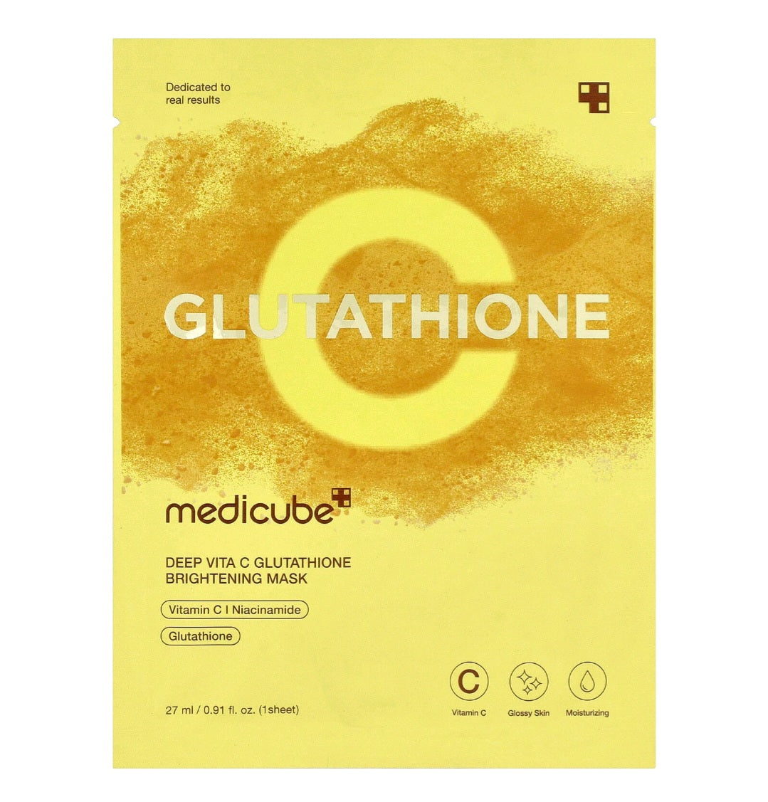 medicube - Deep Vita C Glutathione Brightening Mask - 27ml