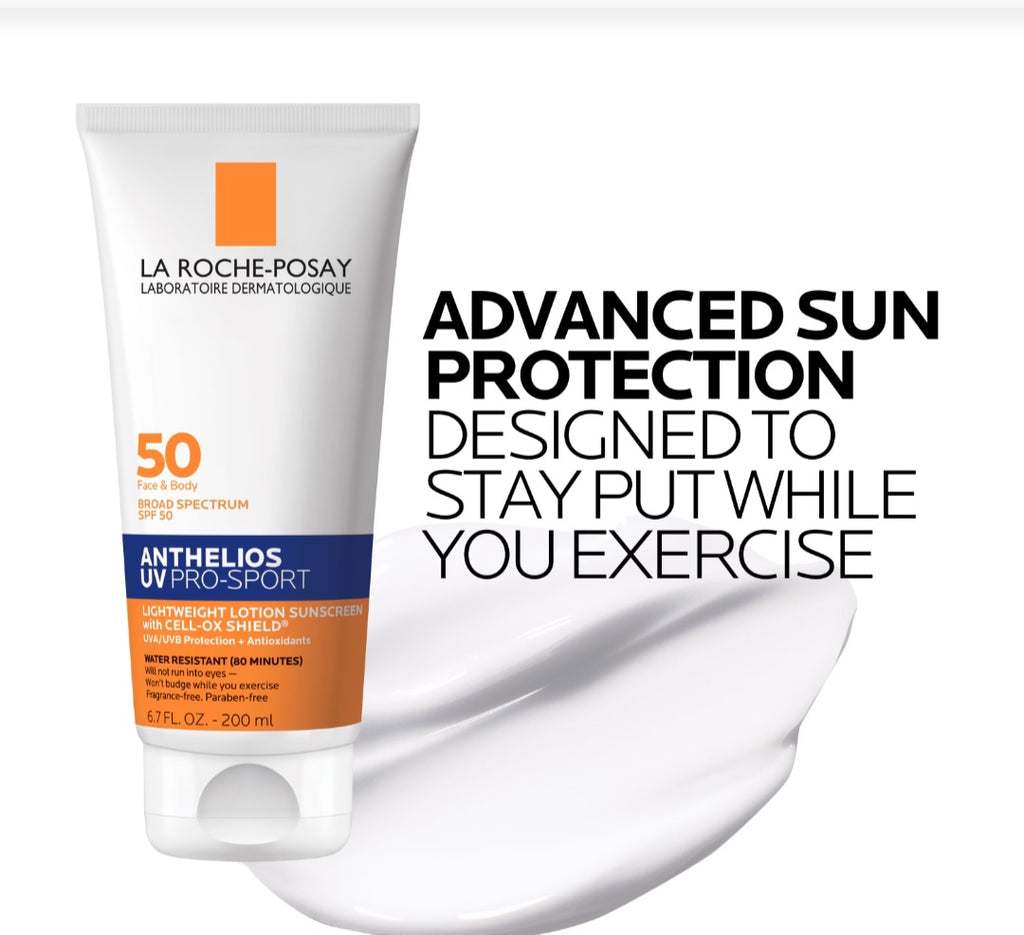 La Roche-Posay,  Anthelios UV Pro-Sport Sweat and Water Resistant Sunscreen Cream SPF 50