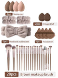 Makeup set, 20 pcs Brushes + 13 piece set